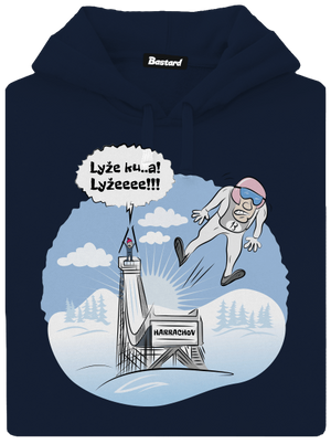 Lyže pánská mikina klokanka Navy