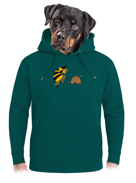 Pan včelka unisex mikina premium Emerald Green