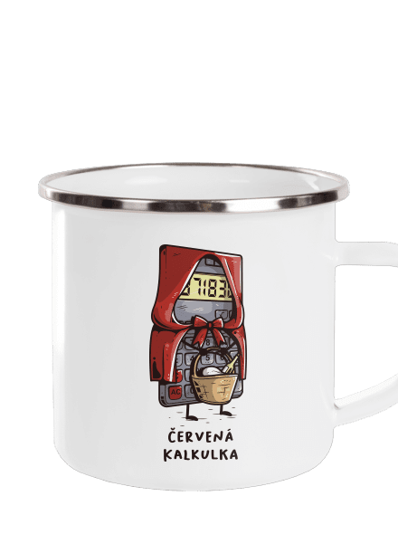 Červená kalkulka plecháček White