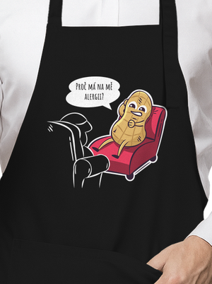 Alergeny u psychologa zástěra Black