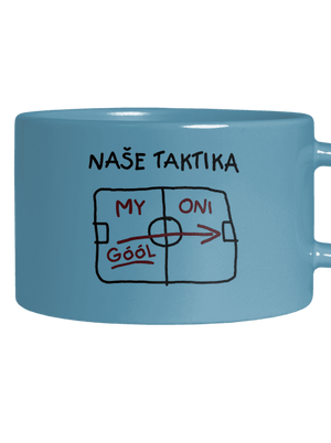 Naše taktika hrnek makronka Blue Macaron