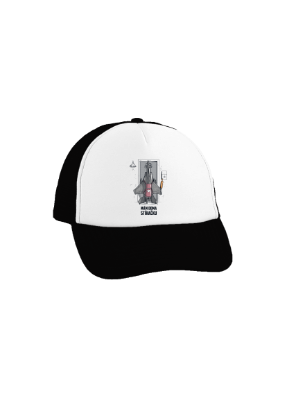 Stíhačka kšiltovka truckerka Black cap