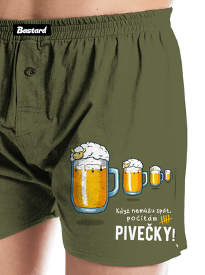 Pivečka pánské trenky Khaki