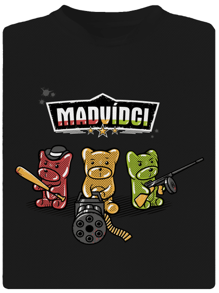 Madvídci pánské sportovní tričko Black