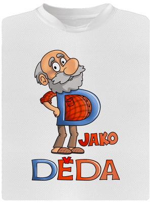 D jako děda dětské sportovní tričko White