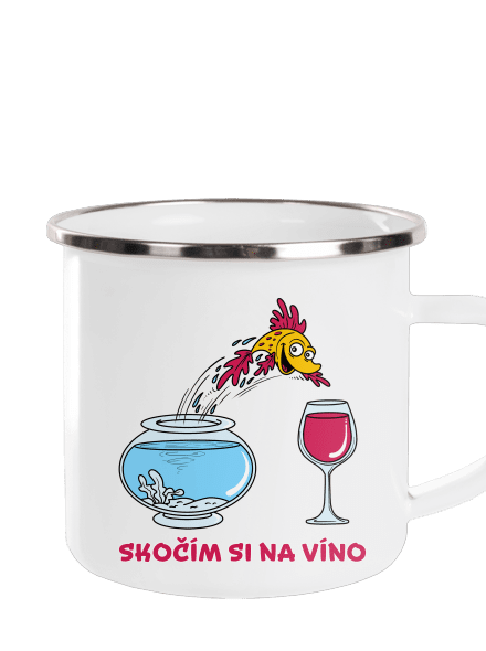 Skočím si na víno plecháček White