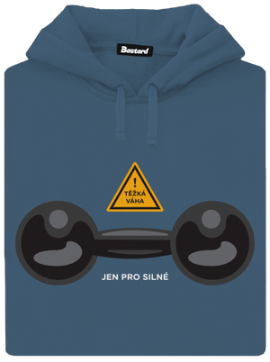 Těžká váha dámská mikina klokanka Denim