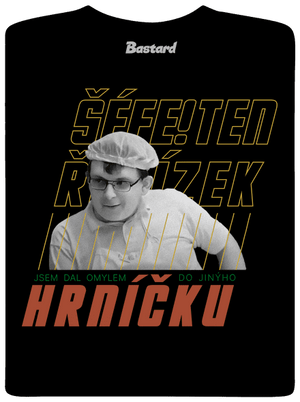 B18: Kluk s řetízkem pánské tričko Black