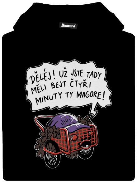 Jiří kára dětská mikina klokanka Black