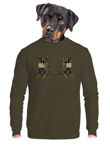 Myslivec a kazatelna unisex mikina bez kapuce Urban Khaki