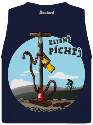 Klidně píchej dámské tílko volné Navy