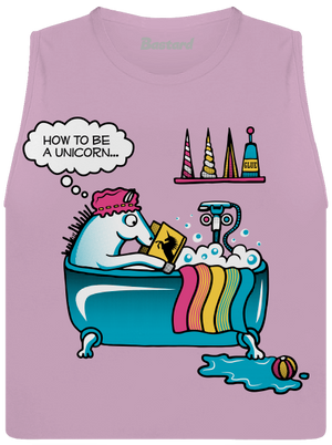 Jak se stát jednorožcem dámské tílko volné Lilac