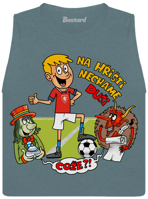 Na hřišti necháme duši dámské tílko volné Heather Deep Teal