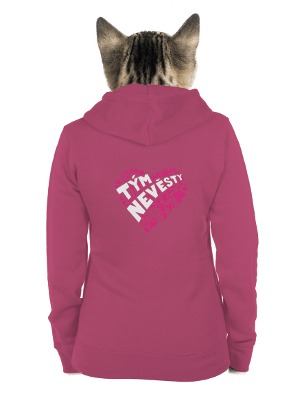 Tým nevěsty dámská mikina na zip Magenta