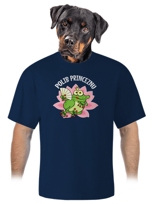 Polib princeznu a prince unisex tričko oversized Midnight Blue