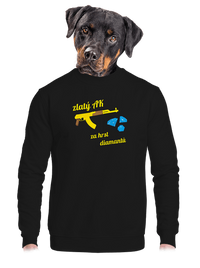 unisex mikina bez kapuce