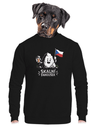 unisex mikina bez kapuce