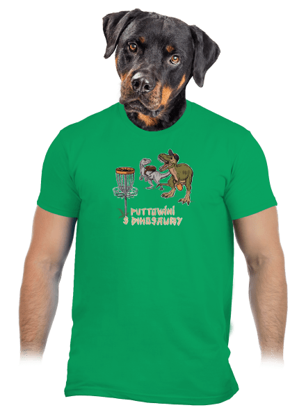 Puttování s dinosaury pánské tričko Kelly Green