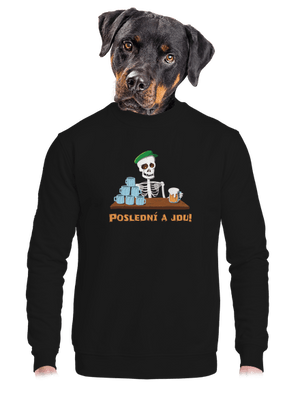 unisex mikina bez kapuce