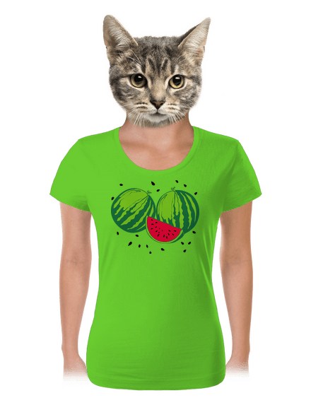 Melouny dámské tričko Apple Green