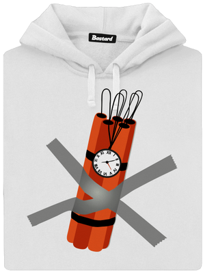 Dynamit dámská mikina klokanka White