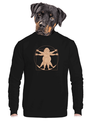 unisex mikina bez kapuce