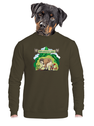 unisex mikina bez kapuce