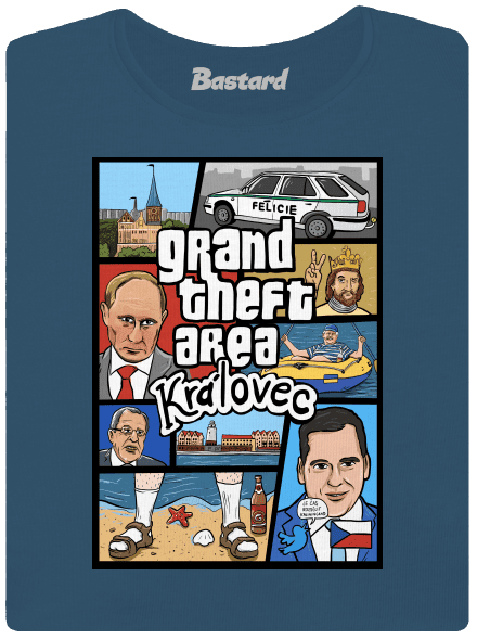Královec dámské tričko premium Petrol Blue