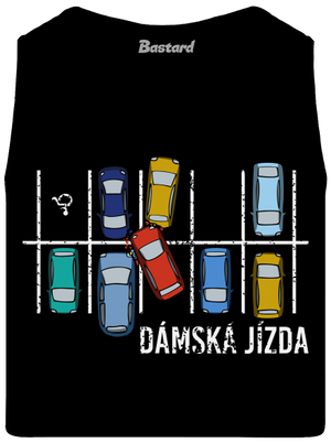 Dámská jízda pánské tílko Black