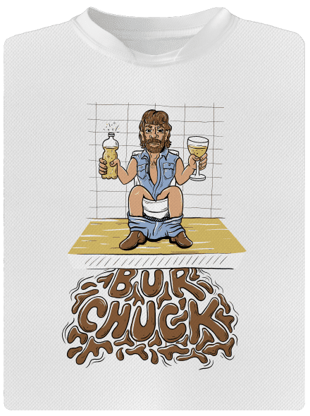 BurChuck pánské sportovní tričko White