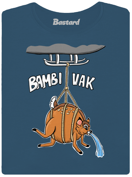 Bambi vak dámské tričko premium Petrol Blue
