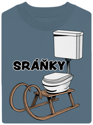 Sráňky unisex mikina bez kapuce Nordic Blue