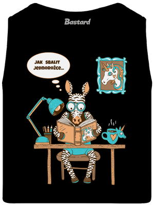 Jak sbalit jednorožce pánské tílko Black