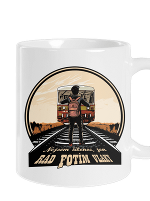 Fotím vlaky klasický hrnek White