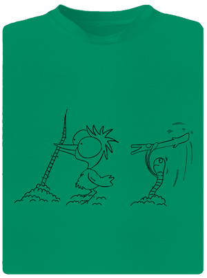 Omalovánka: Nesprávný konec dětské sportovní tričko Kelly Green Mal