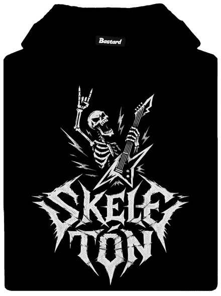 Skeletón dámská mikina klokanka Black