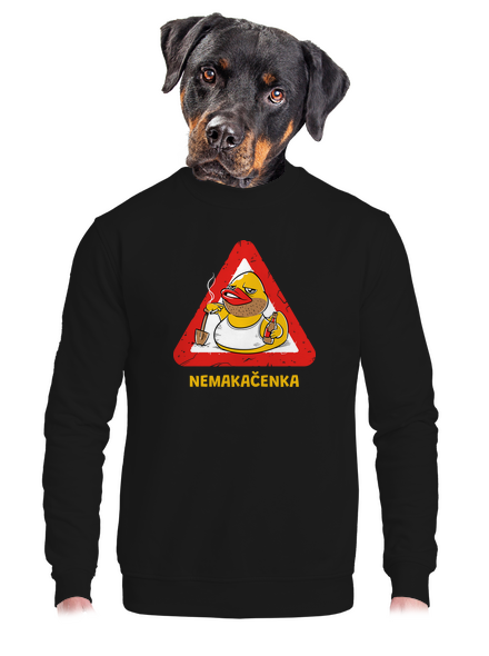Nemakačenka unisex mikina bez kapuce Black