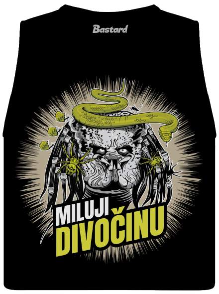 Miluji divočinu dámské tílko volné Black