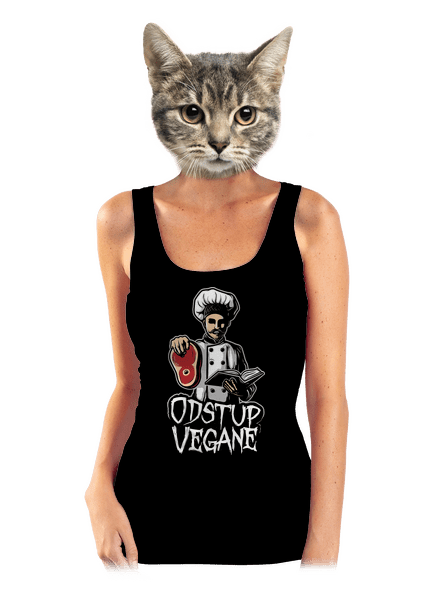 Odstup vegane dámské tílko klasické Black