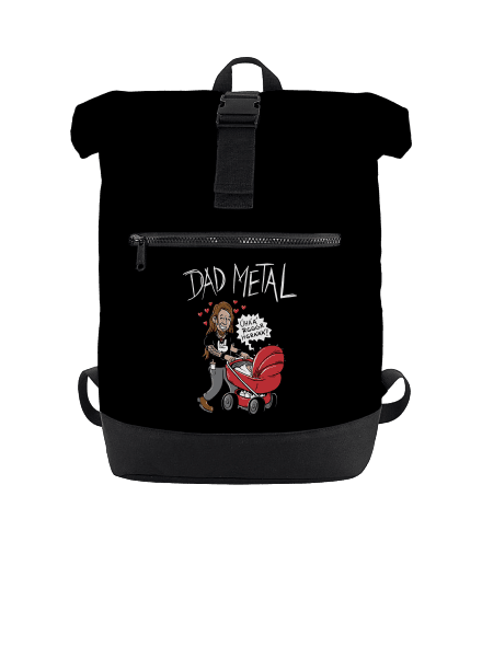 Dad metal batoh Black