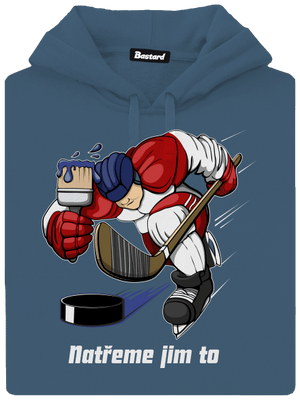 Natřeme jim to - Hokej dámská mikina klokanka Denim