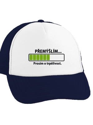 Přemýšlím kšiltovka truckerka French Navy cap