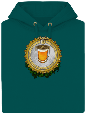 Pivní horoskop: Panna unisex mikina premium Emerald Green