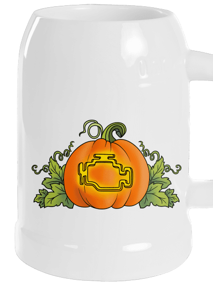 Strašidelný Halloween půllitr White