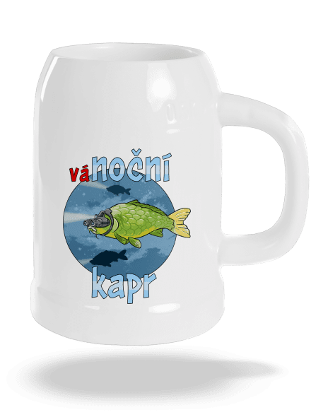 Vánoční kapr půllitr White