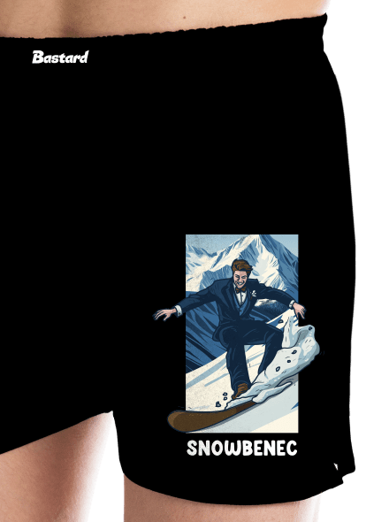 Snowbenec a snowbenka pánské trenky Black