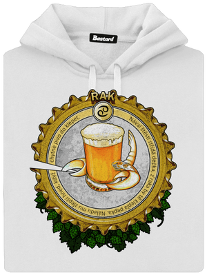 Pivní horoskop: Rak dámská mikina klokanka White