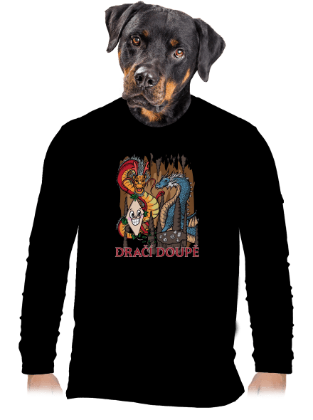 Dračák pánské dlouhý rukáv Black