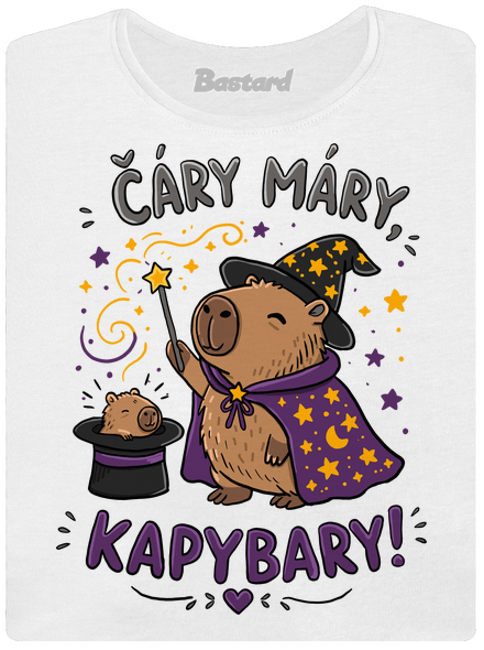 Čáry máry kapybary dámské tričko White